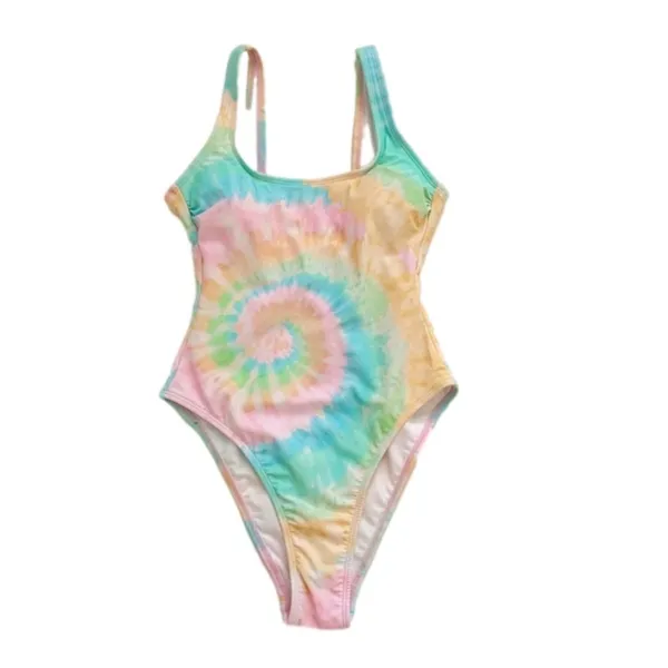 Stoney Clover Lane x Target Colab Rainbow Tie Dye One Piece Swimsuit Size XS New - Image 2
