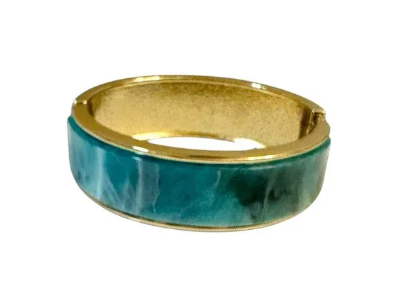 UNIQUE TURQUOISE AND GOLD BRACELET Blue - Image 2
