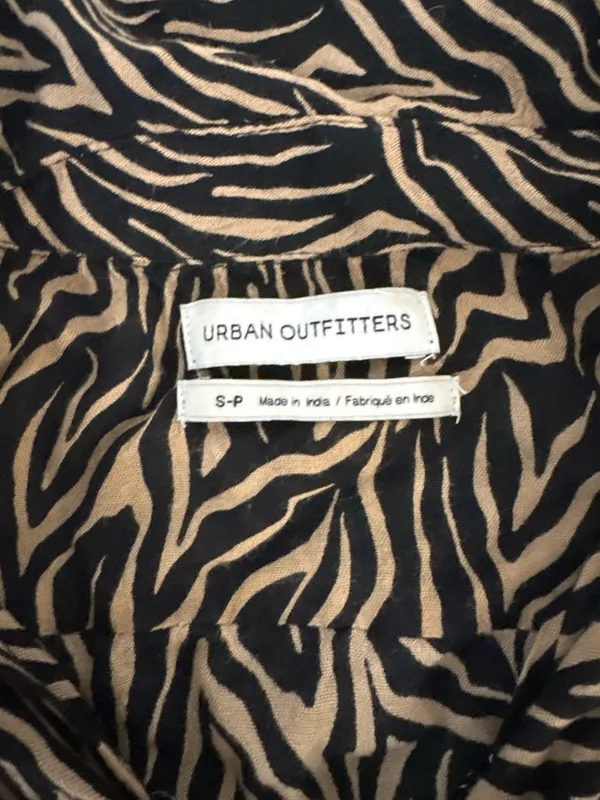 Urban Outfitters zebra button down tee - Image 2