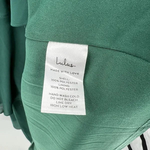Lulus‎ Celebration Time Emerald Green Sleeveless Tiered Midi Dress Size XS - Image 10