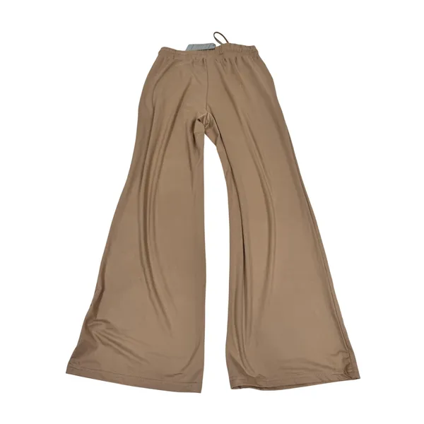 Sarin Mathews Womens Wide Leg Lounge Pants Camel Tan High Waist‎ Drawstring L - Image 2