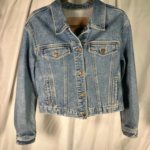 Liz Claiborne Authentics Denim‎ Jacket Womens Small Blue 100% Cotton Vintage Y2K - Image 11