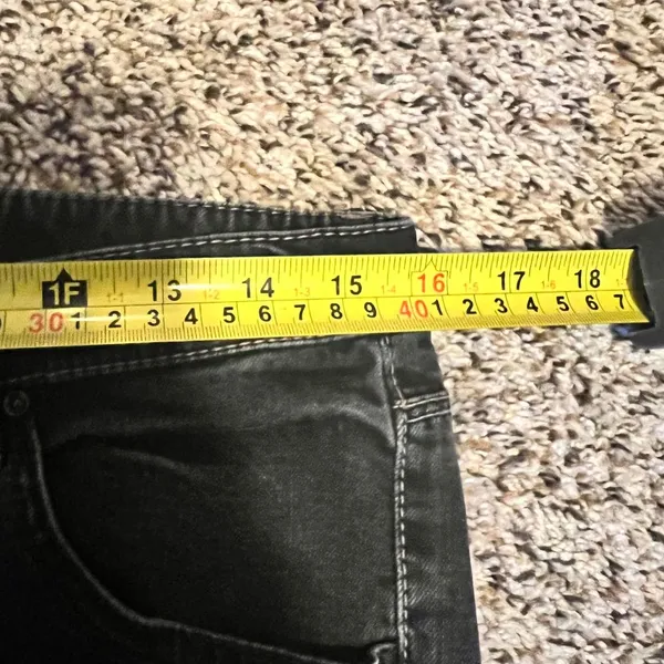 Elie Tahari Black Slim Fit Jeans Low‎ Rise Narrow Leg Designer Denim Size 6 - Image 4