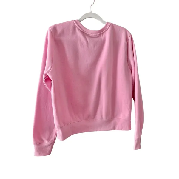 Barbie Sweatshirt Ski Club 1959 Size Large Pink Crewneck‎ Graphic Cropped NEW - Image 6