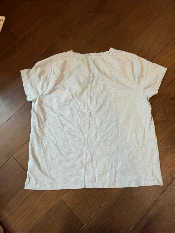 J. Crew Girlfriend Short Sleeve Tee - Light Blue Size Large - C73-39 - Image 5