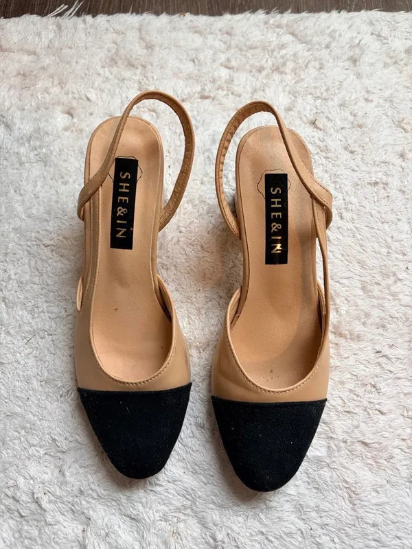 Shein Slingback Chunky Heeled Sandals - Image 2