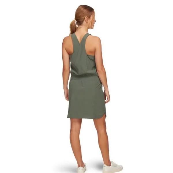 Patagonia Olive Green Drawstring Waist Dress – Size S - Image 2