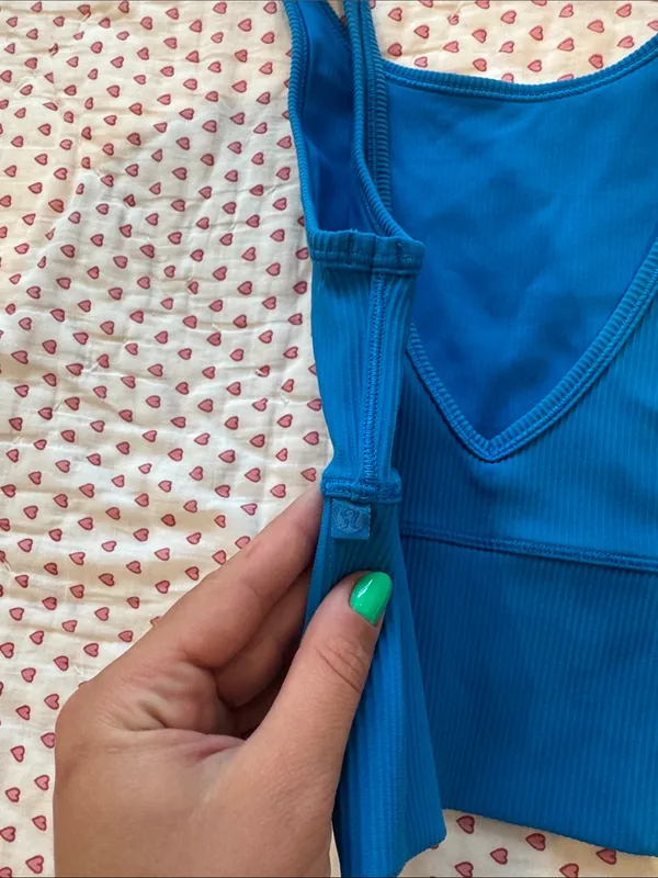 lululemon athletica Blue Ribbed Tank Top - Image 2