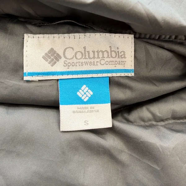Columbia Womens Gray Quilted Hooded Puffer Jacket WL0880 Size S - Image 4