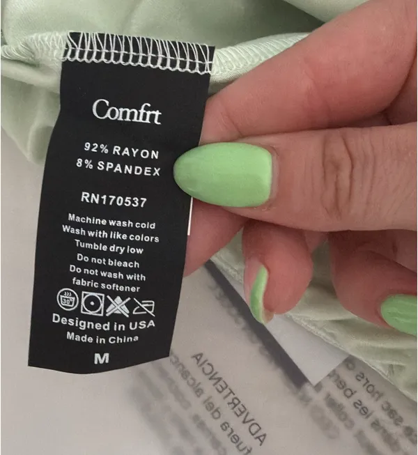 Comfrt Medium Cloud Shorts in Mint Green - Image 6
