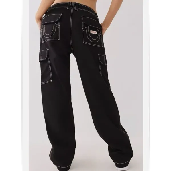 True Religion Military Black Cargo Pants Women’s 29 - Image 2