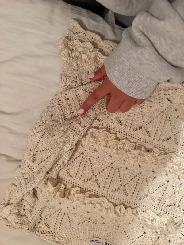ZARA Top Sleeve Ruffle White - Image 2