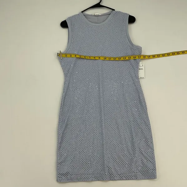 Good‎ American Rhinestone Sleeveless Mini Dress Light Blue Glass Size L NWT - Image 7