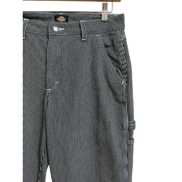 Dickies women's relaxed‎ fit hickory stripe carpenter pants size 27R - Image 2