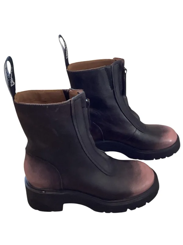 CAMPER Milah Black and Pink Leather Mid Boots, Size EU38/US7.5 NWOT Display pair - Image 3