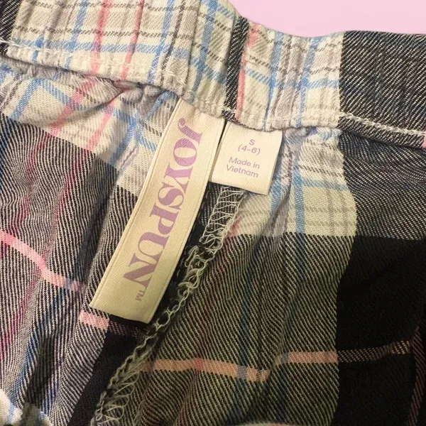 Joyspun Pink and black plaid pants Multiple - Image 3