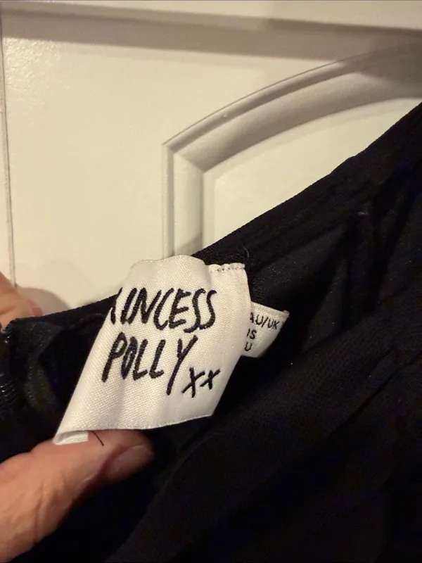 Princess Polly Black Ruched Long-Sleeve‎ Mini Dress 8 - Image 2