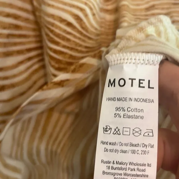 Motel tan And White Zebra‎ Print Dress Size - Image 6
