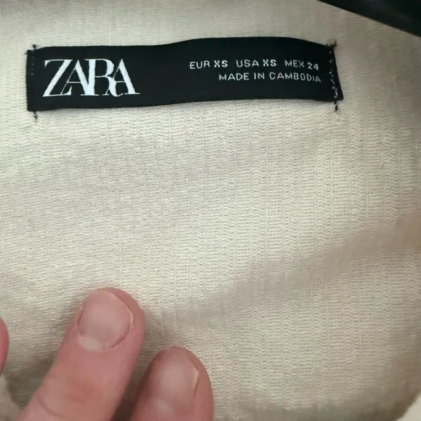 Zara Oversized Corduroy Shacket Jacket Size XS. Rough Hem. - Image 6