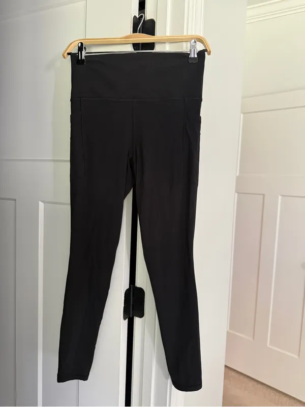 Athleta salutation stash tights black leggings high rise - Image 2