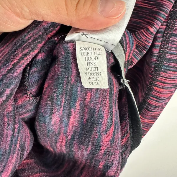 Gap Funnel Neck Hoodie Pullover S Pink‎ Space Dye Activewear Athleisure Fleece - Image 5