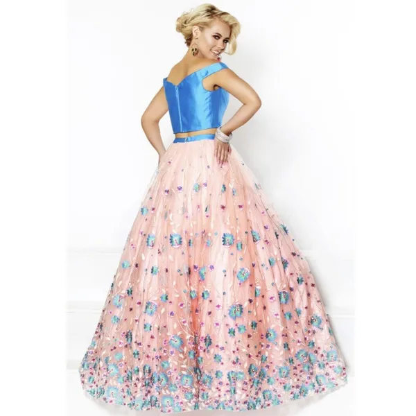2 Cute By‎ J Micheals Long Floor Length High Waist Formal Prom Skirt Size 2 - Image 8