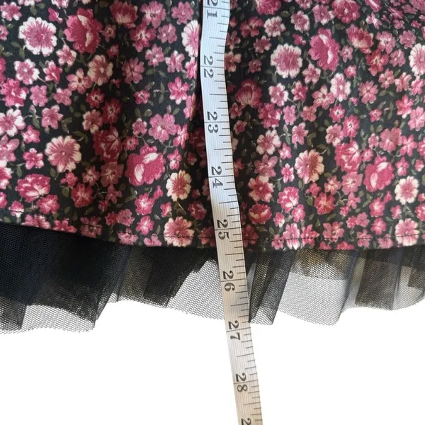 Sound & Matter Pacsun Floral Whimsigoth Mini Dress XS Strapless Fairy Grunge‎ - Image 7