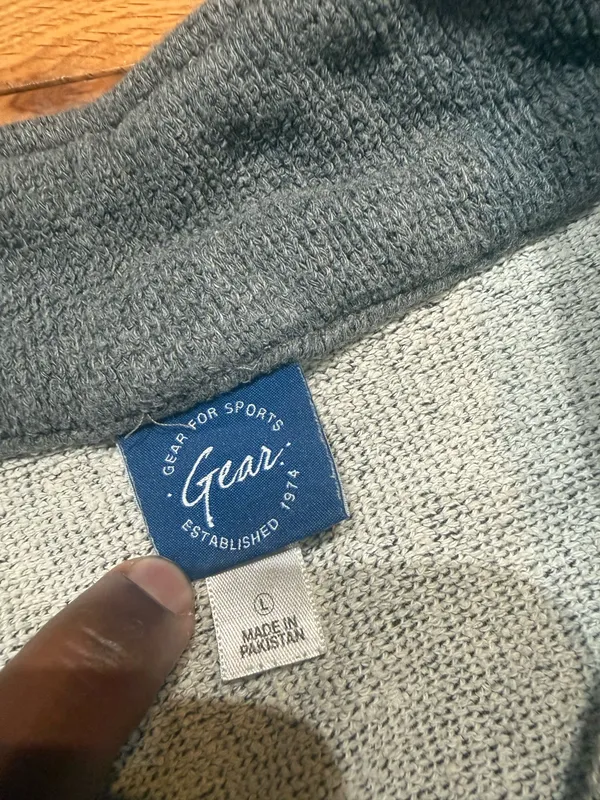 Quarter zip Gray Size L - Image 3