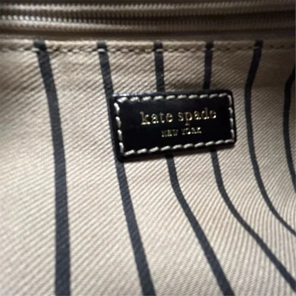 Kate Spade Black Leather Shoulder Bag Women's Handbag with Zip Pocket - Image 12