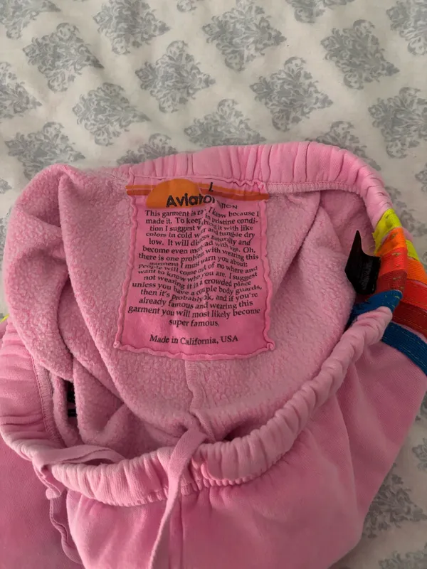 Hot Pink Aviator Nation Sweatpants - Image 3