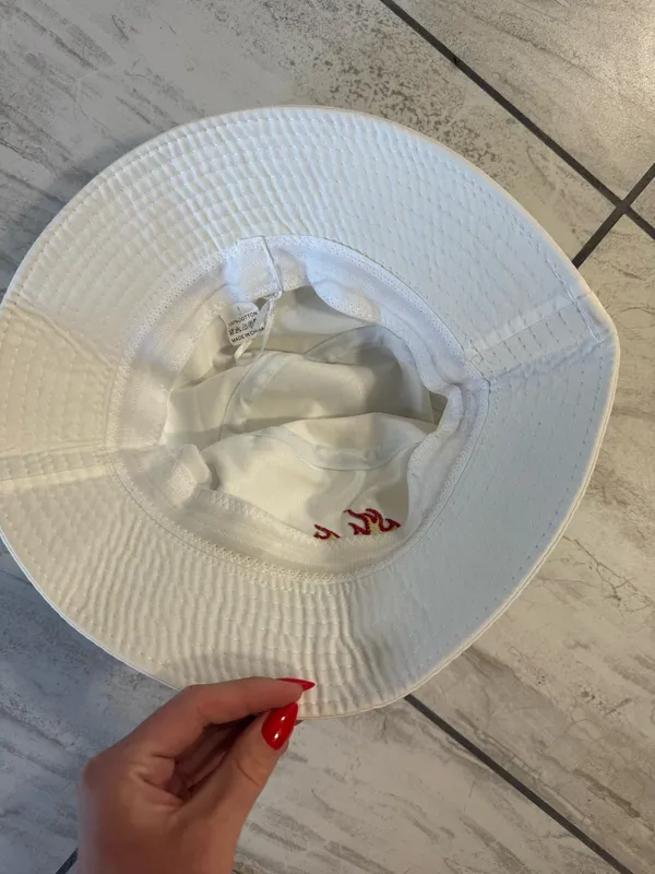 Boutique White Bucket Hat - Image 4