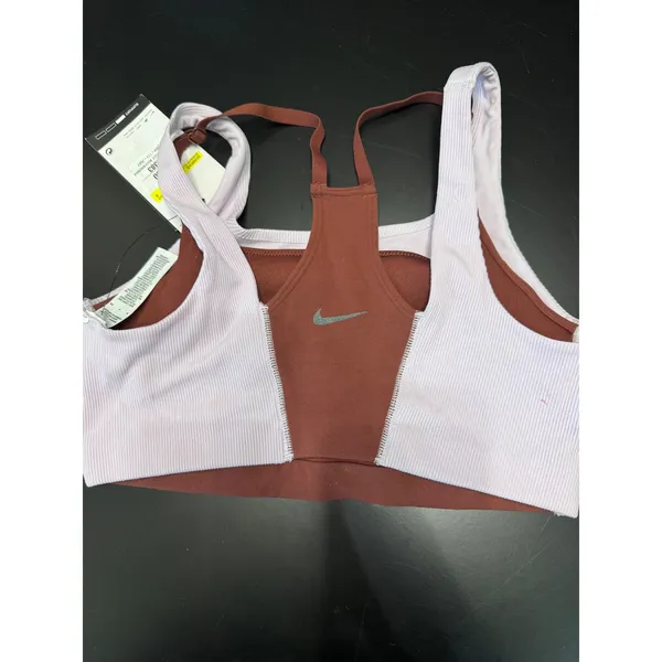 Nike Yoga‎ Indy Light Support Lined Ribbed Sports Bra Small DM0645 NWT MSRP$60 - Image 4