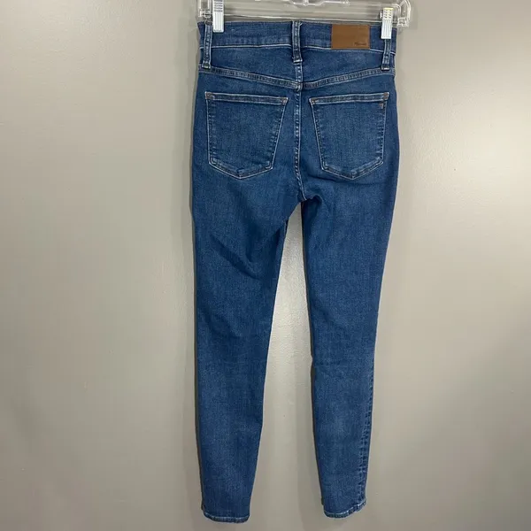 Madewell 9" mid Rise Skinny Jeans Size 25 Medium Wash - Image 4