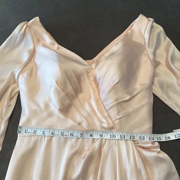 Women’s Full length V Neck Long Sleeve Corset Back Dress Size 6 - Image 10
