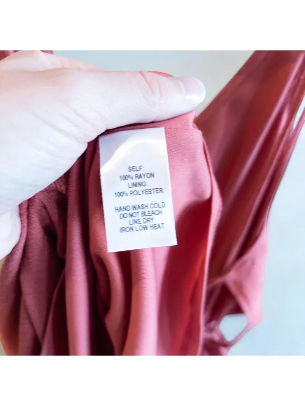 Lulus Rusty Rose Maxi Dress Pink Backless Womens Medium - Image 14
