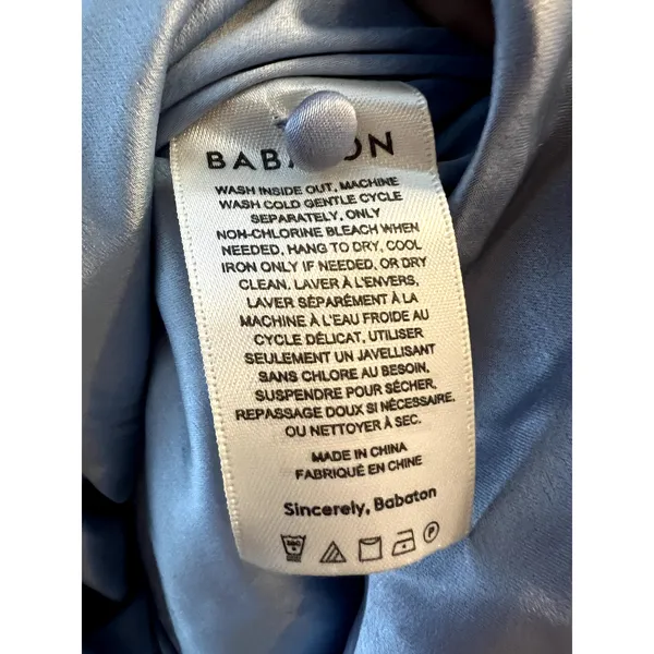 Aritzia Babaton Ten Hasek mini dress light blue size 0 - Image 8