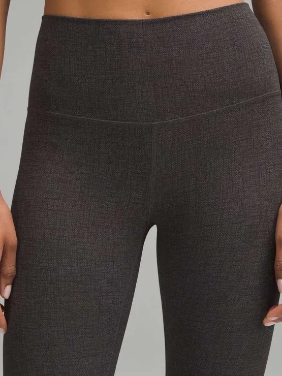 lululemon athletica High-Rise Pant 25” -Diamond Texture Print Black Multi -18 - Image 8