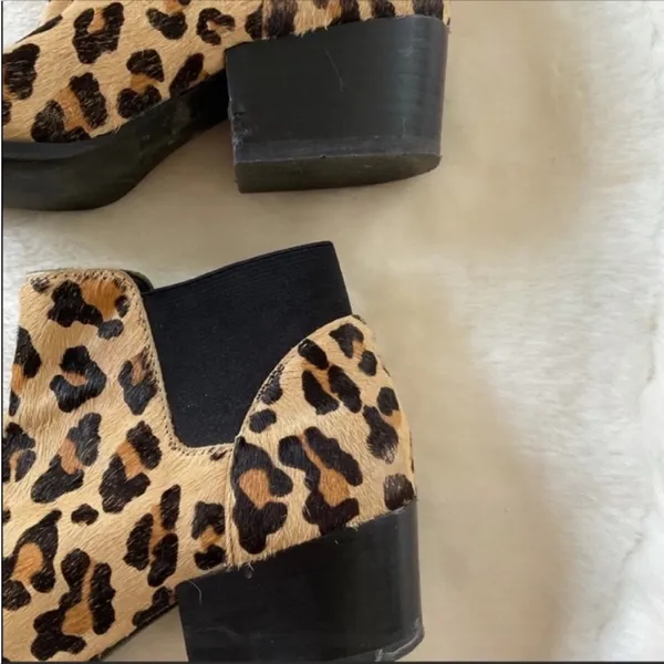 Steve Madden Animal Print Calf Hair Heeled Booties - Image 7
