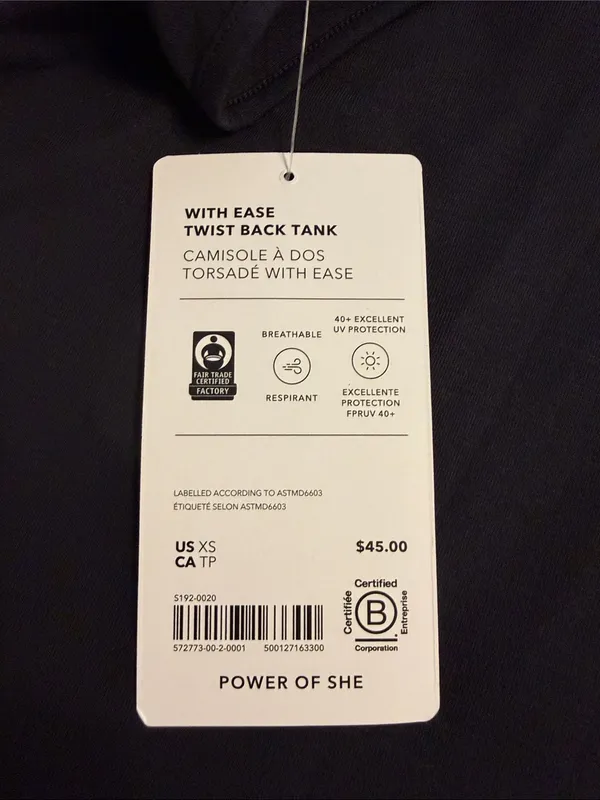 Athleta black Racerback Tank Top size XS brand new length 21” bust 30” - Image 5