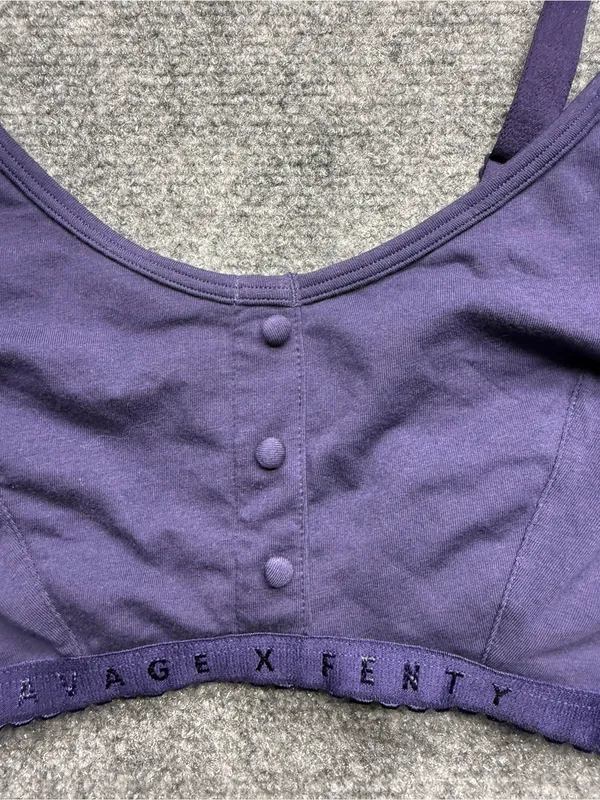 Savage X Fenty Womans L/XL Purple Wireless Bralette - Image 2
