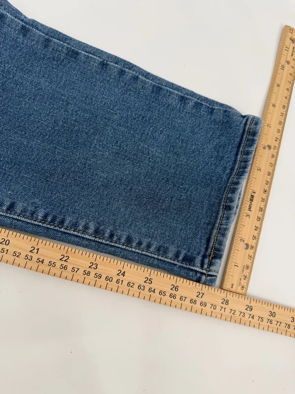 Levi's Jeans Womens 30 Blue Medium Wash Wedgie Straight Stretch Button Fly Ankle - Image 10
