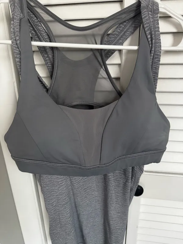 Lululemon Glide & Stride Tank Top in a gray animal print colorwa - Image 4