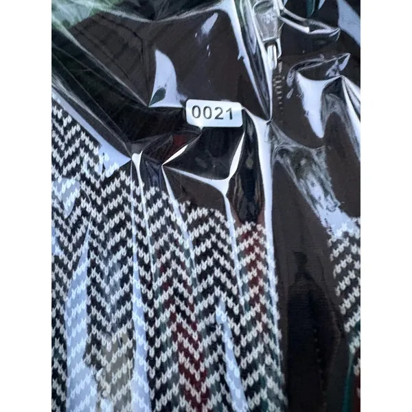 Lauren Ralph Lauren XL Full Zip Grandpacore Cardigan Sweater Chevron Cotton‎ - Image 6