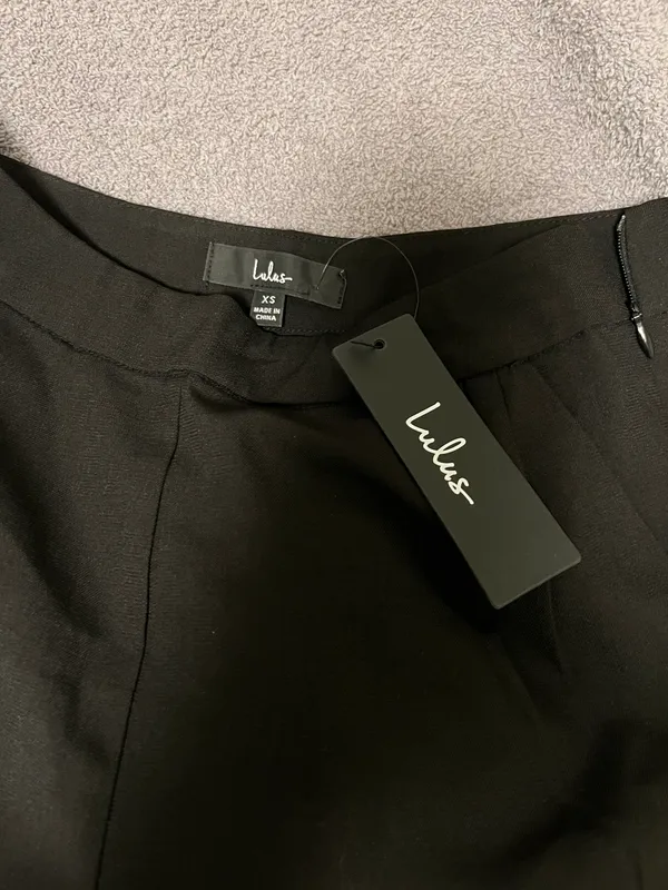 Lulus Black Trouser Pants - Image 3