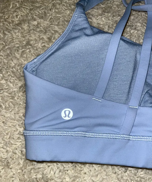 Lululemon Energy Bra Size 6 Blue Linen - Image 5