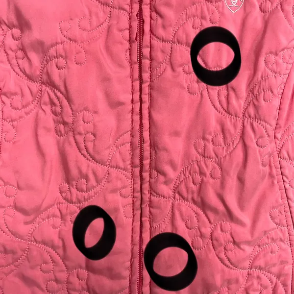 Ariat Women's XL Pink Softshell Vest Wind Water Resistant Equestrian Team Logo - Image 3