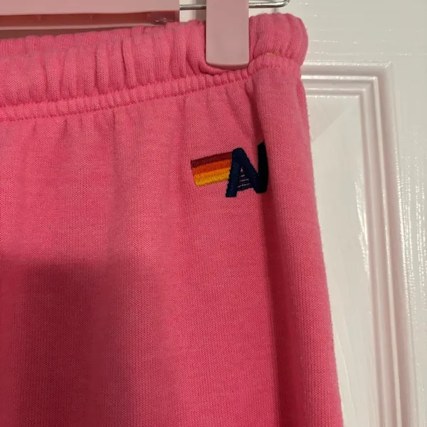 Aviator Nation 4 Bolt Sweatpants Pink - Image 5