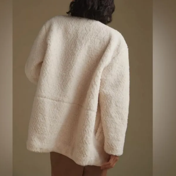 7 For All Mankind Ivory Sherpa
Boucle Jacket - Image 11