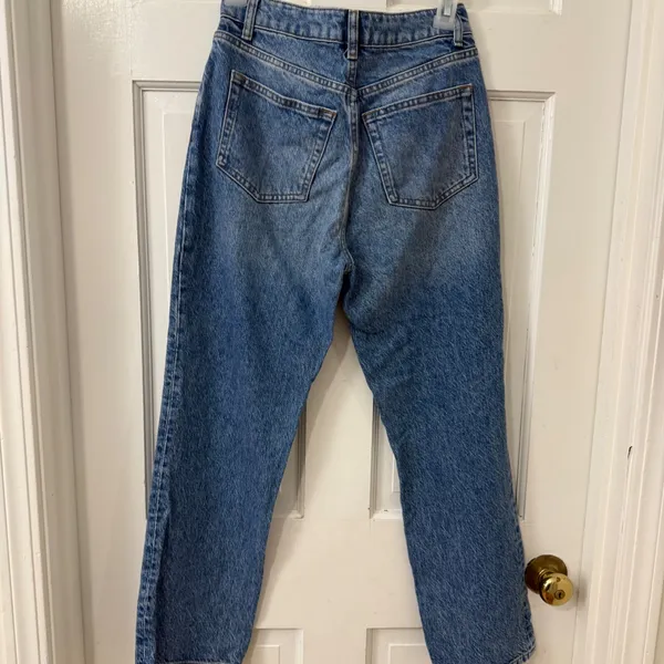 Reformation Cynthia High Rise Straight Long Jeans 25‎ Colorado Wash Denim 90s - Image 3