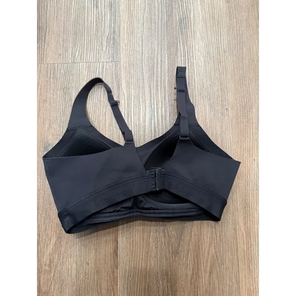 Lululemon Black Adjustable Strap Sports Bra Molded Cup Hook Eye Closure Womens - Image 4